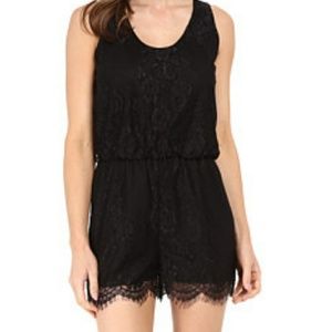 New Sam Edelman Black Lace Romper